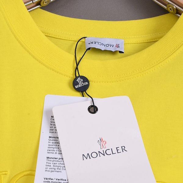 ☆超人気☆モンクレール 偽物 刺繍ロゴ コットン クルーネック Tシャツ moc39268